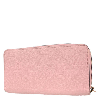 Louis Vuitton Pink Monogram Empreinte Zippy Wallet M64090