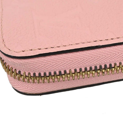 Louis Vuitton Pink Monogram Empreinte Zippy Wallet M64090
