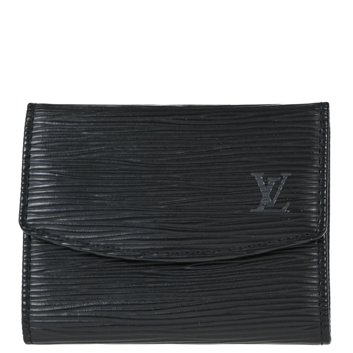 Louis Vuitton Black Epi Porte Mannaie Simple Coin Wallet M63412