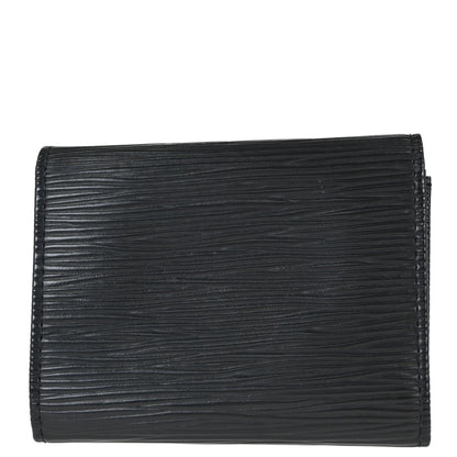 Louis Vuitton Black Epi Porte Mannaie Simple Coin Wallet M63412