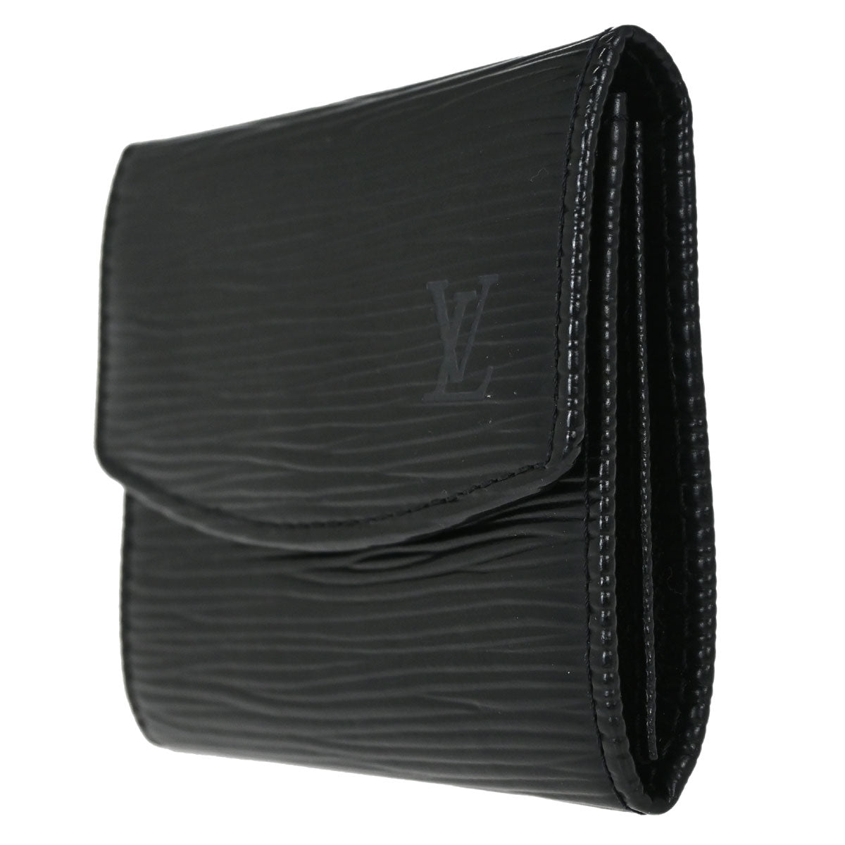 Louis Vuitton Black Epi Porte Mannaie Simple Coin Wallet M63412