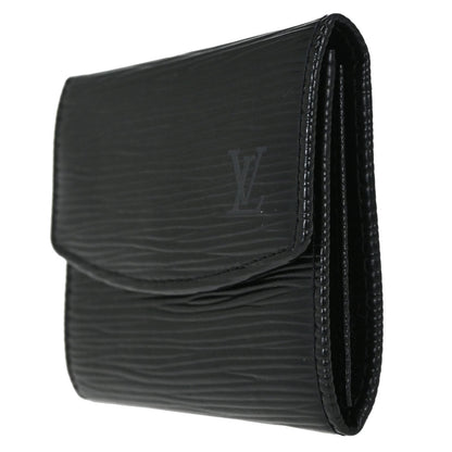Louis Vuitton Black Epi Porte Mannaie Simple Coin Wallet M63412