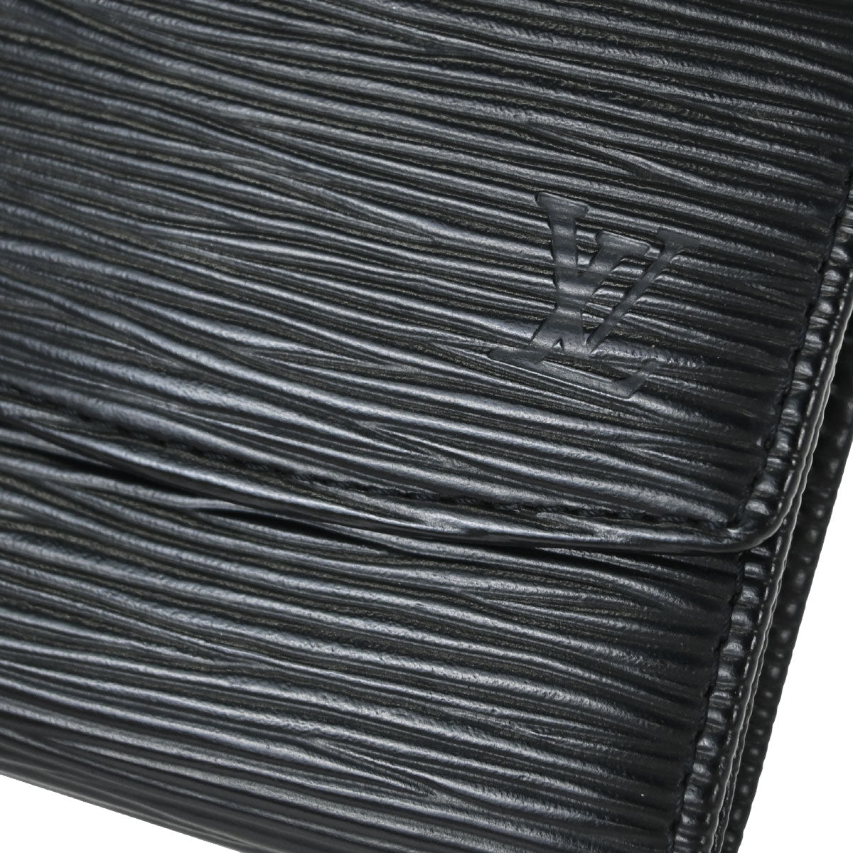 Louis Vuitton Black Epi Porte Mannaie Simple Coin Wallet M63412