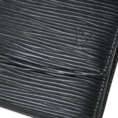 Louis Vuitton Black Epi Porte Mannaie Simple Coin Wallet M63412