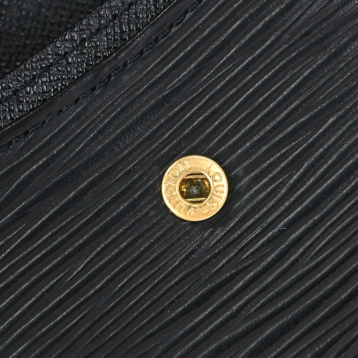 Louis Vuitton Black Epi Porte Mannaie Simple Coin Wallet M63412
