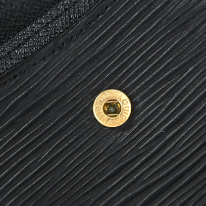 Louis Vuitton Black Epi Porte Mannaie Simple Coin Wallet M63412