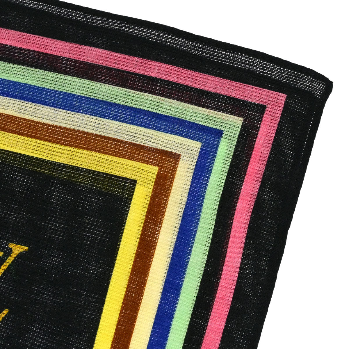 Louis Vuitton Black Monogram Multicolor Scarf M71912 Small Good