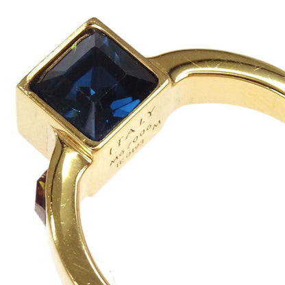 Louis Vuitton Burg Gamble Ring Rhinestone Gold M67006 TE0193 #M