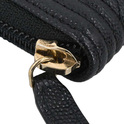 Boy Chanel Black Caviar Skin Coin Purse Wallet