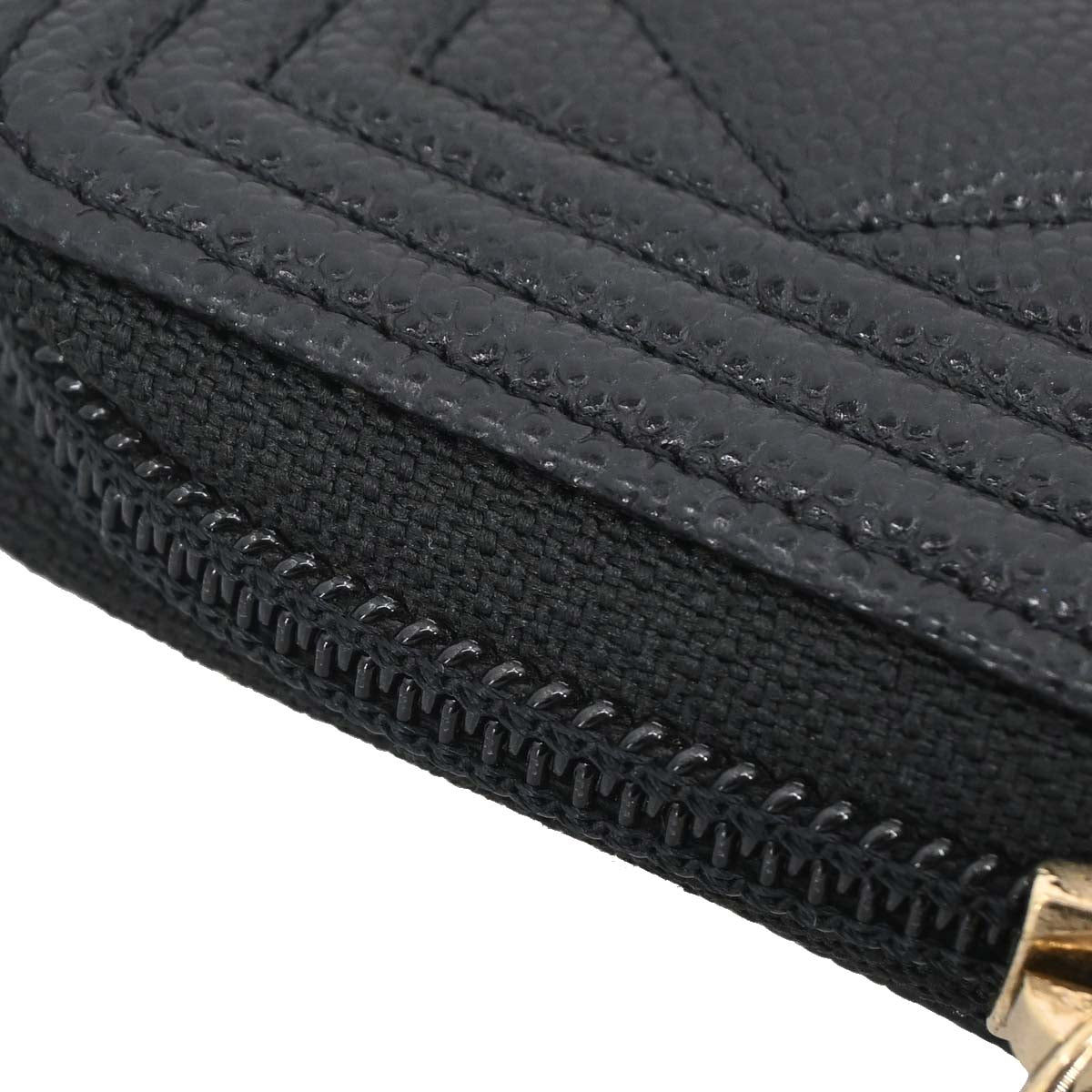 Boy Chanel Black Caviar Skin Coin Purse Wallet