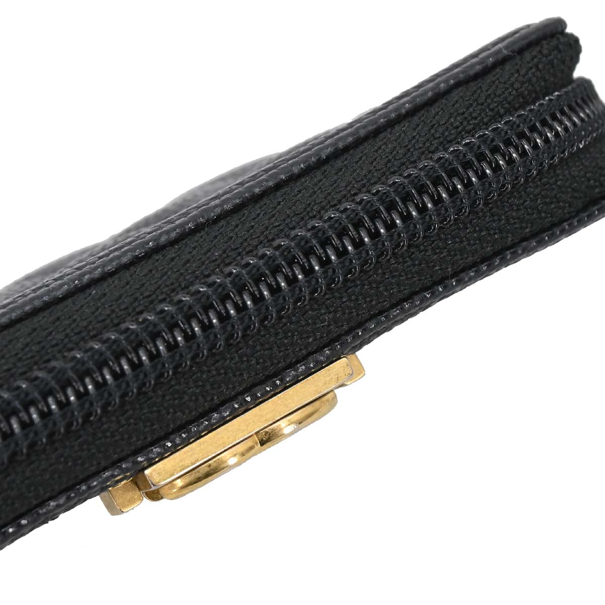 Boy Chanel Black Caviar Skin Coin Purse Wallet