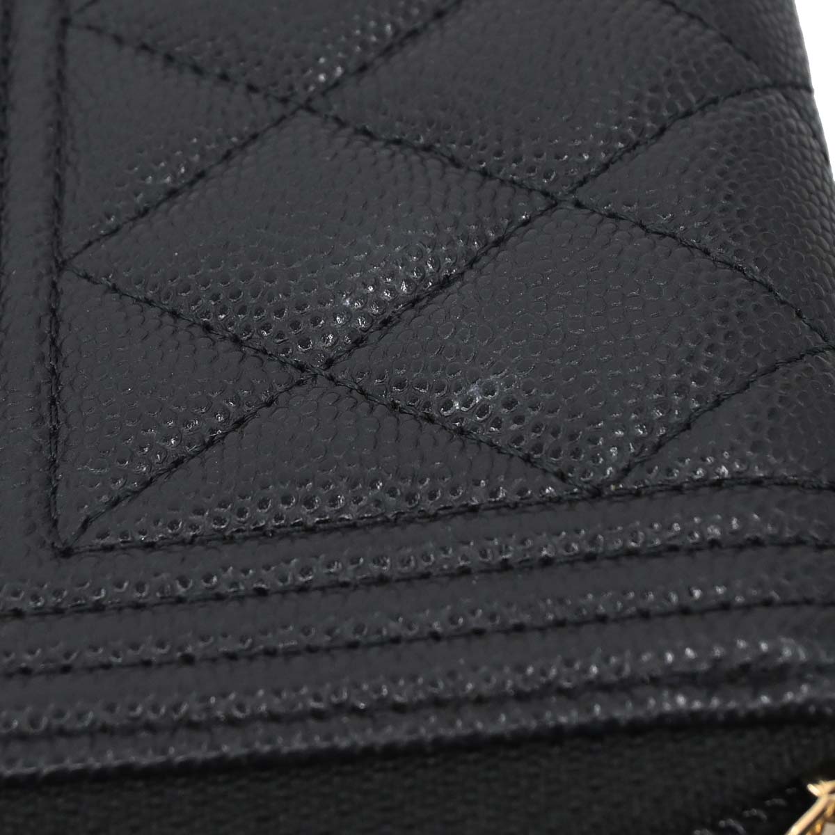Boy Chanel Black Caviar Skin Coin Purse Wallet