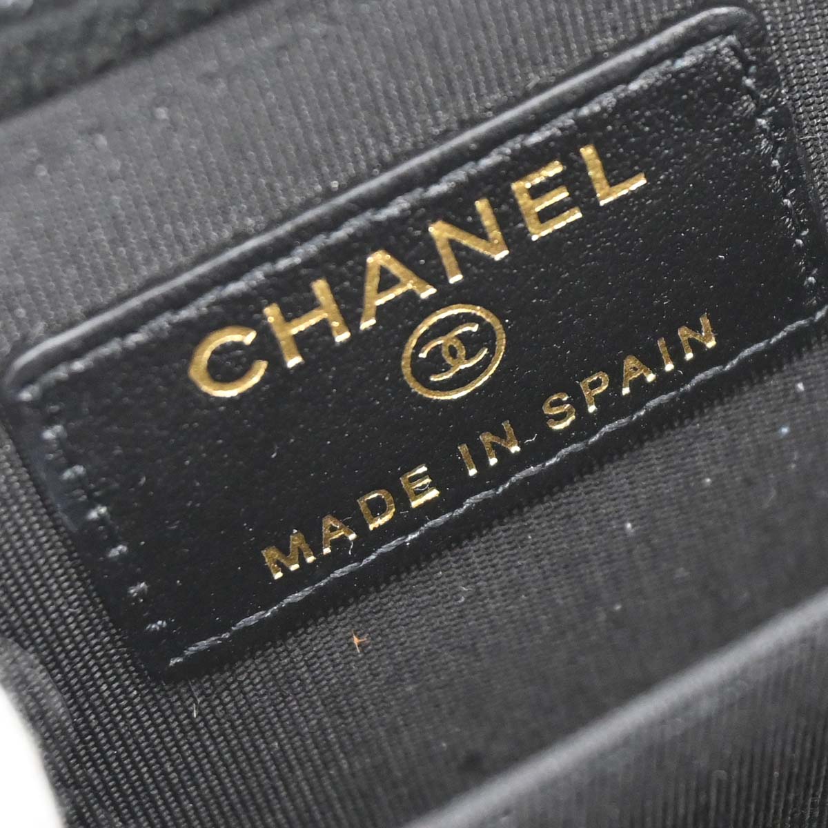 Boy Chanel Black Caviar Skin Coin Purse Wallet