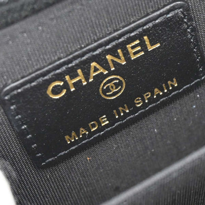 Boy Chanel Black Caviar Skin Coin Purse Wallet