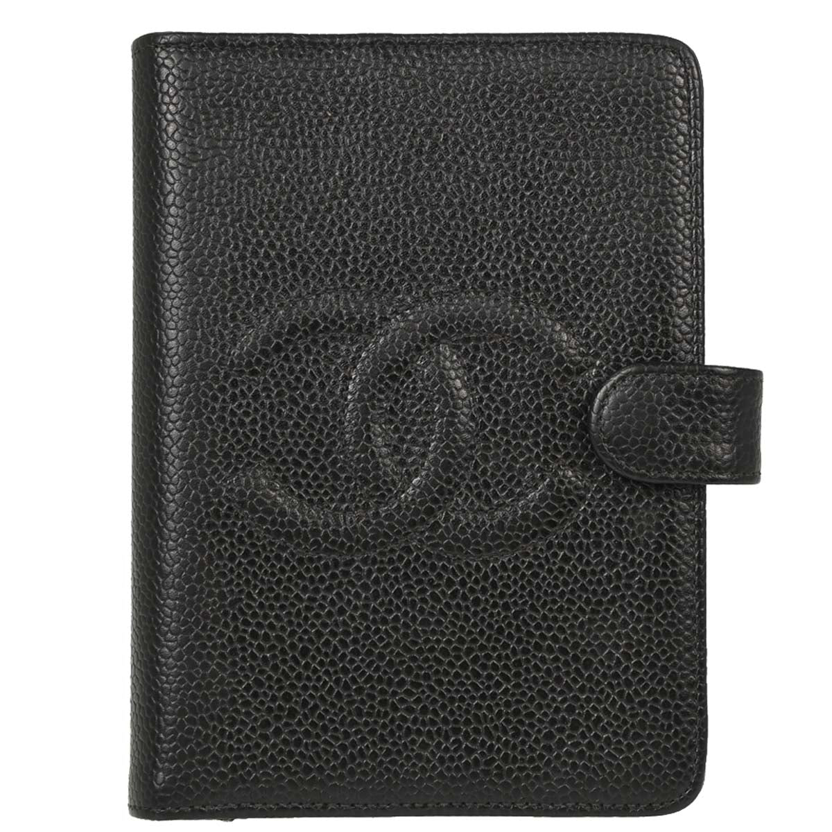 Chanel Black Caviar Skin Notebook Cover Small Good