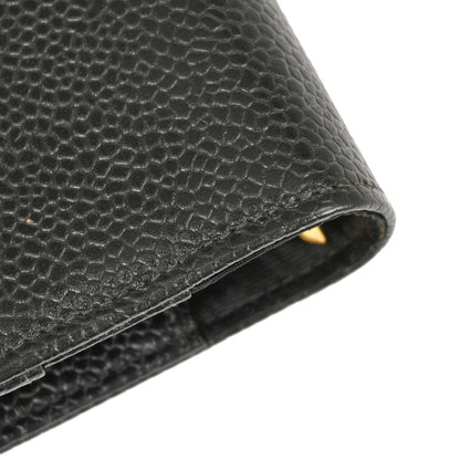 Chanel Black Caviar Skin Notebook Cover Small Good