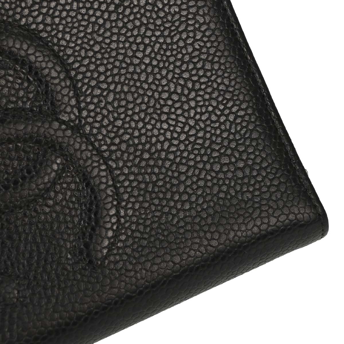 Chanel Black Caviar Skin Notebook Cover Small Good