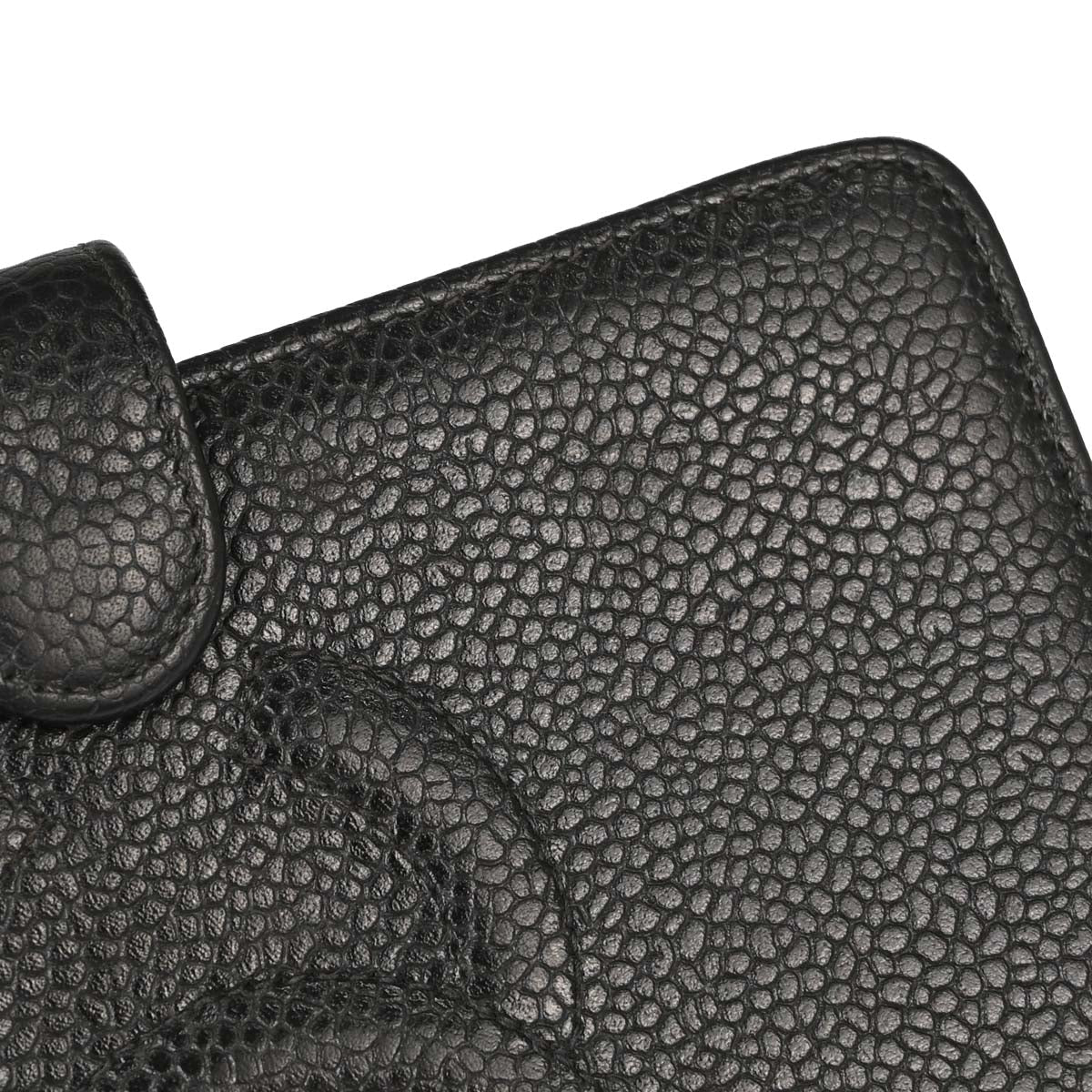 Chanel Black Caviar Skin Notebook Cover Small Good
