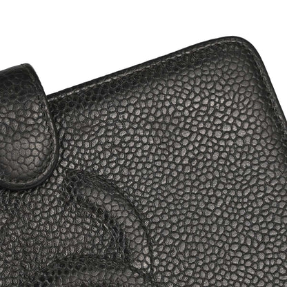Chanel Black Caviar Skin Notebook Cover Small Good