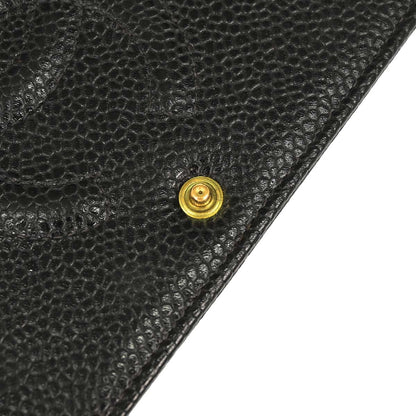 Chanel Black Caviar Skin Notebook Cover Small Good