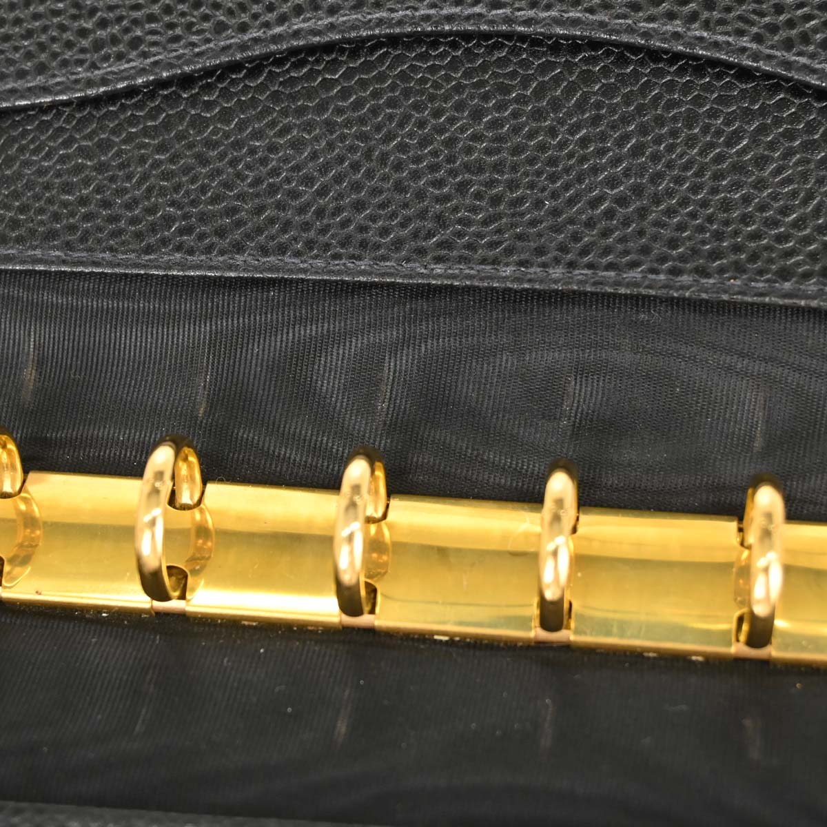 Chanel Black Caviar Skin Notebook Cover Small Good