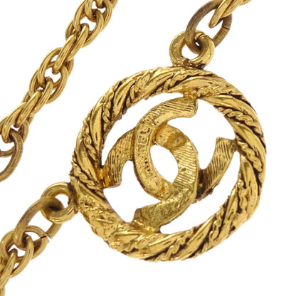 Chanel Medallion Chain Pendant Necklace Gold