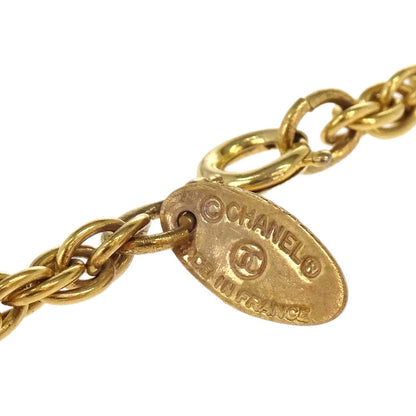 Chanel Medallion Chain Pendant Necklace Gold