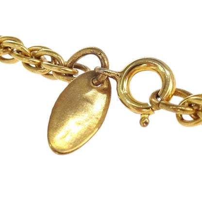 Chanel Medallion Chain Pendant Necklace Gold
