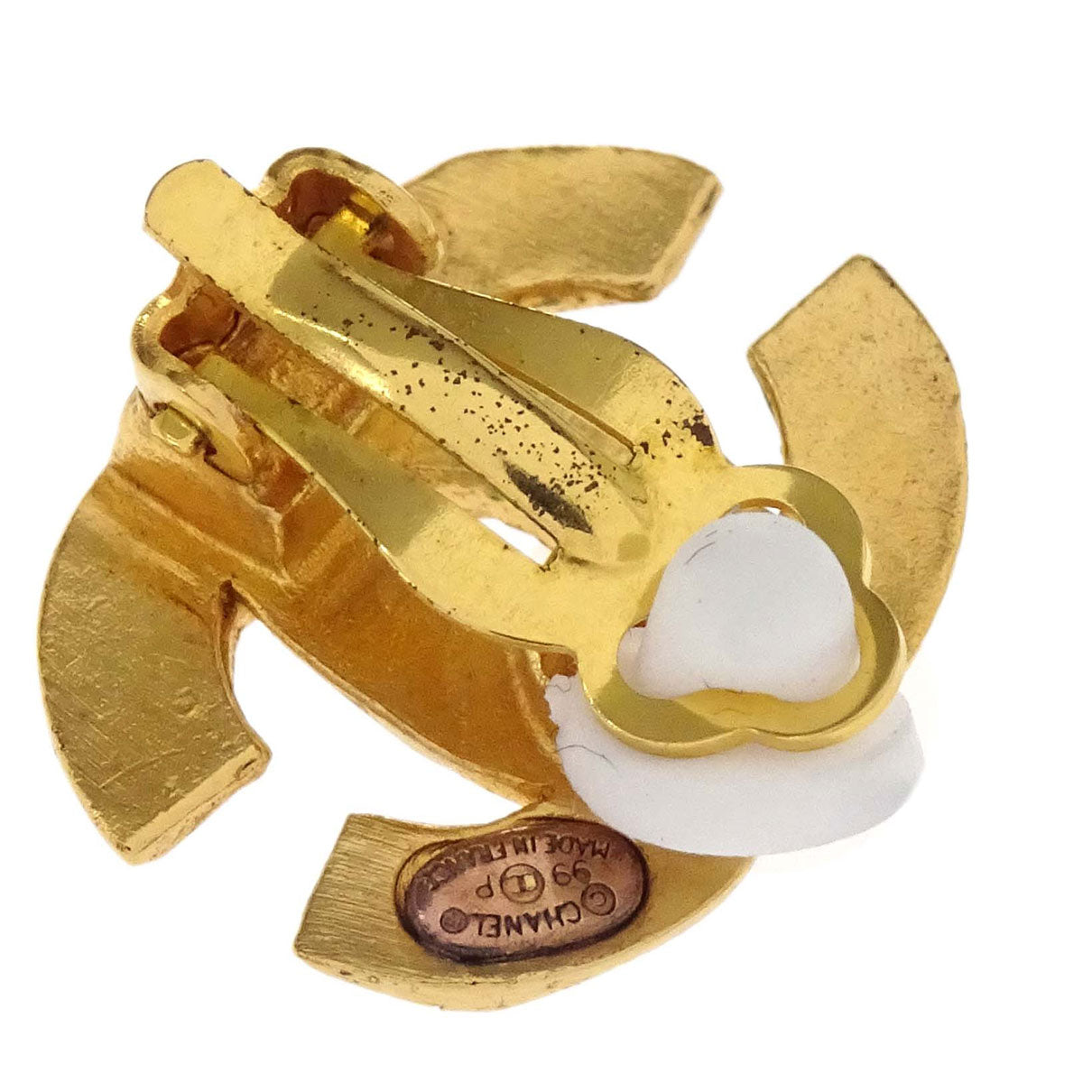 Chanel CC Clip-On Earrings Gold 99P