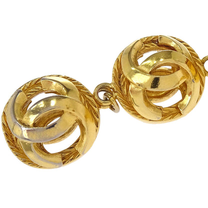 Chanel Dangle Ball Clip-On Earrings Gold