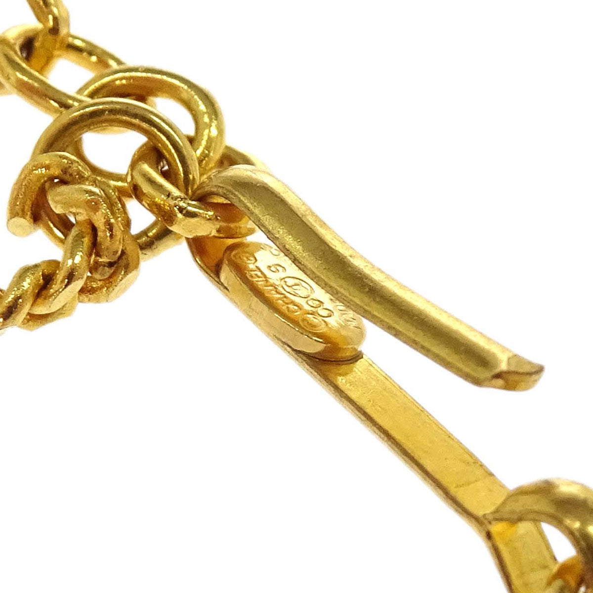 Chanel Costume Pearl Gold Ivory Ball Necklace Pendant 00S