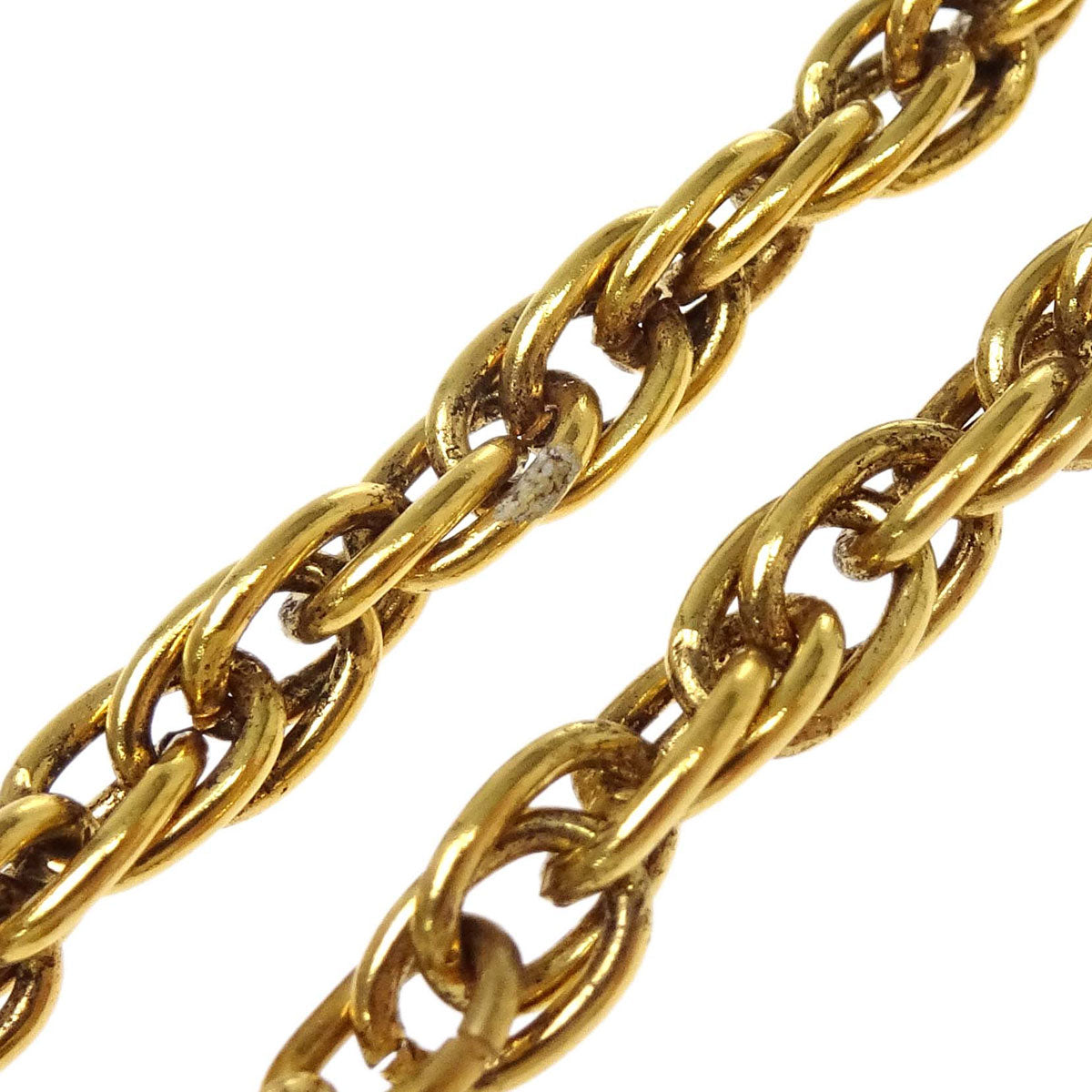 Chanel Gold Chain Costume Pearl Long Necklace 1983