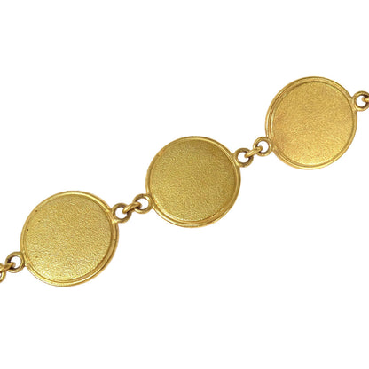 Chanel Medallion Icon Charm Faux Tortoiseshell Chain Belt Gold 97P