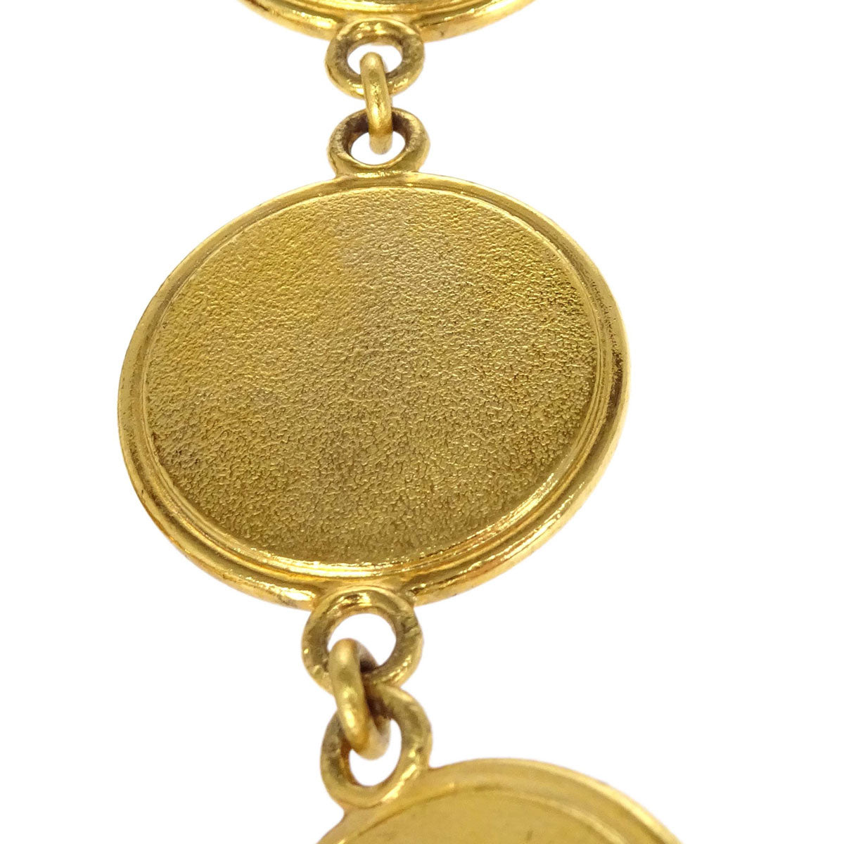 Chanel Medallion Icon Charm Faux Tortoiseshell Chain Belt Gold 97P