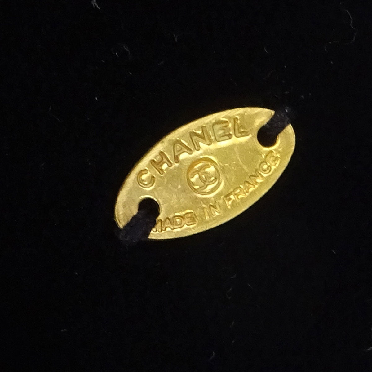 Chanel CC Bow Hair Barrette Black Velvet Rhinestone Hair Accessories 31