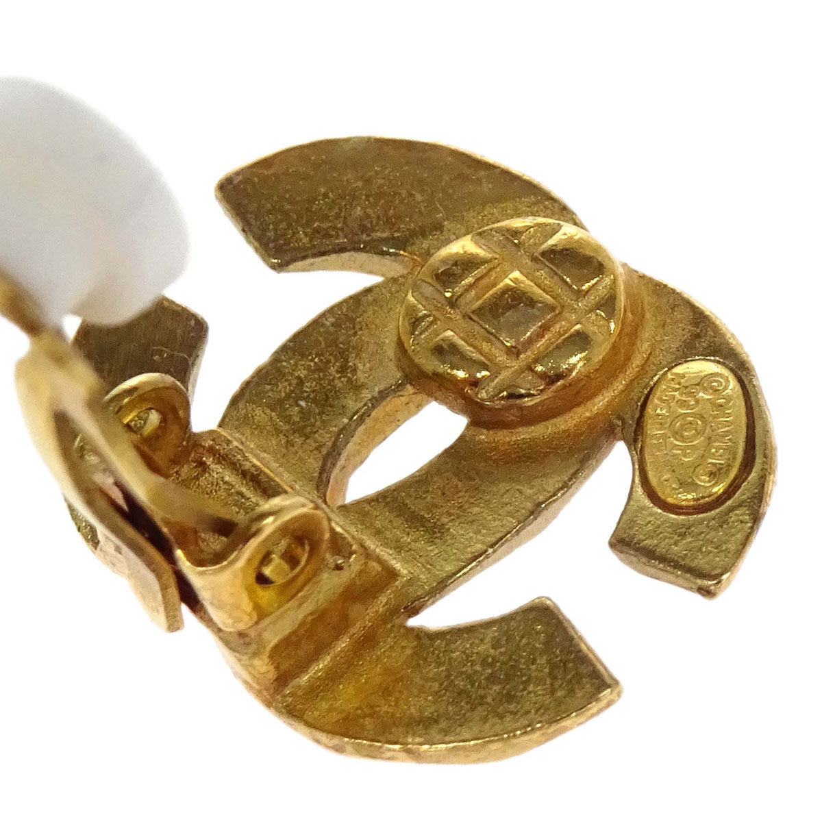 Chanel CC Clip-On Earrings Gold 99P