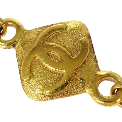 Chanel Gold Chain Rhombus Medallion Necklace 29