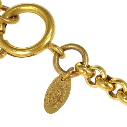 Chanel Gold Chain Rhombus Medallion Necklace 29