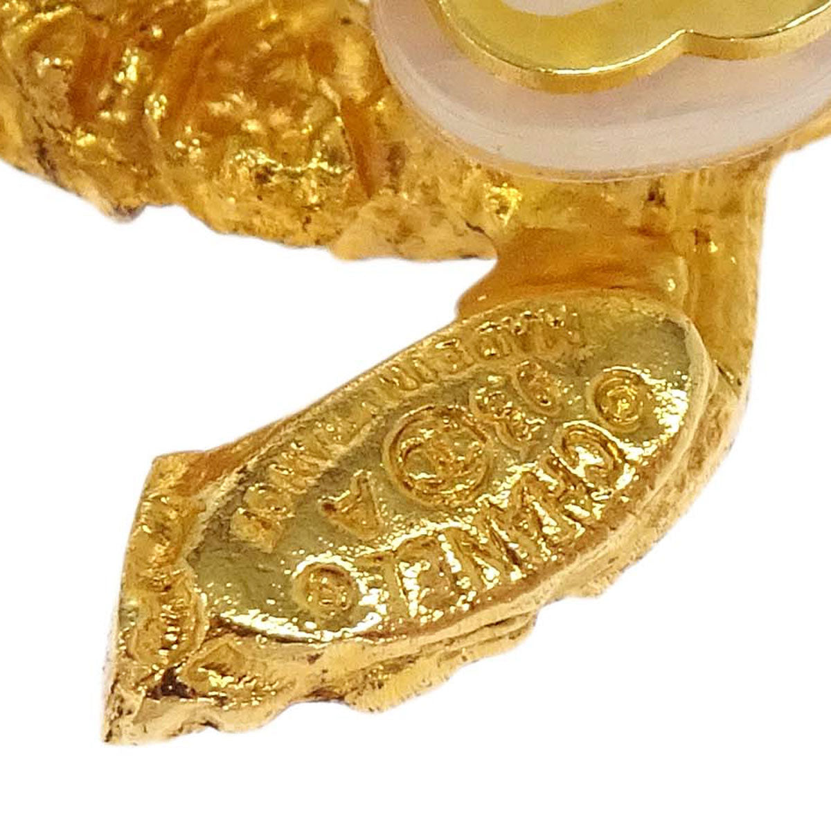 Chanel Gold CC Fringe Dangle Clip-On Earrings 93A