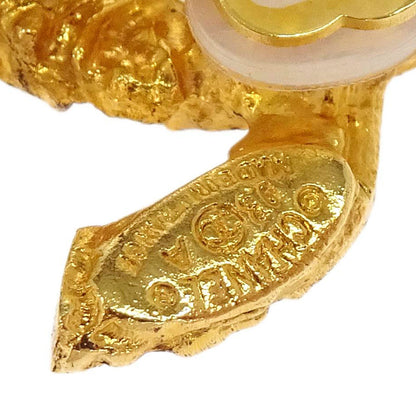 Chanel Gold CC Fringe Dangle Clip-On Earrings 93A
