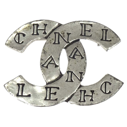 Chanel CC Brooch Pin Silver 99A