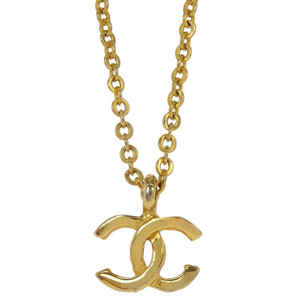 Chanel Gold CC Pendant Necklace 1982/376