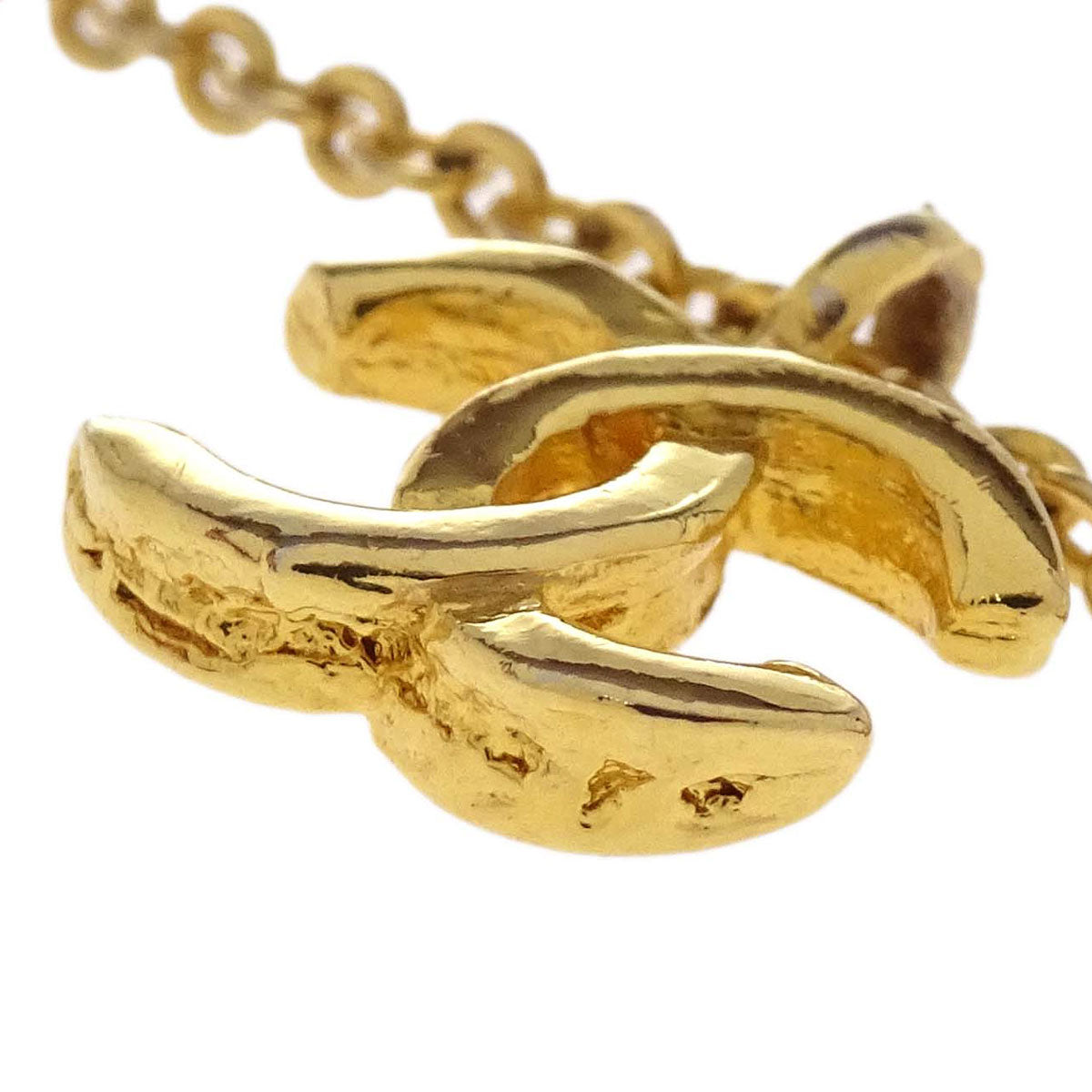 Chanel Gold CC Pendant Necklace 1982/376