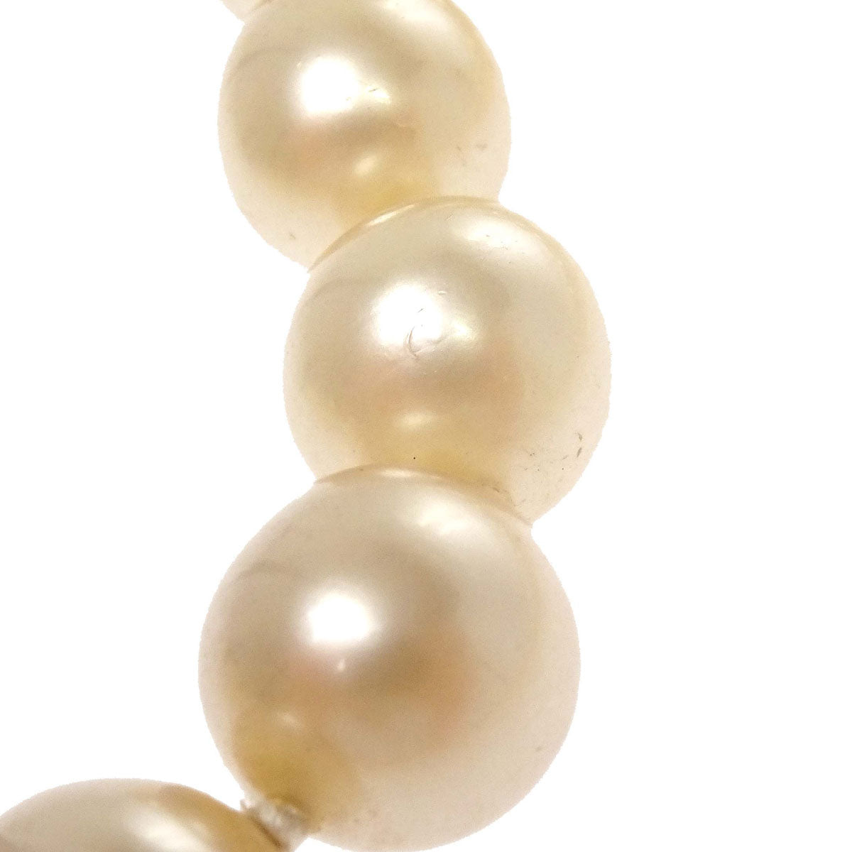 Chanel CC Turnlock Gold Costume Pearl Chain Necklace 96A