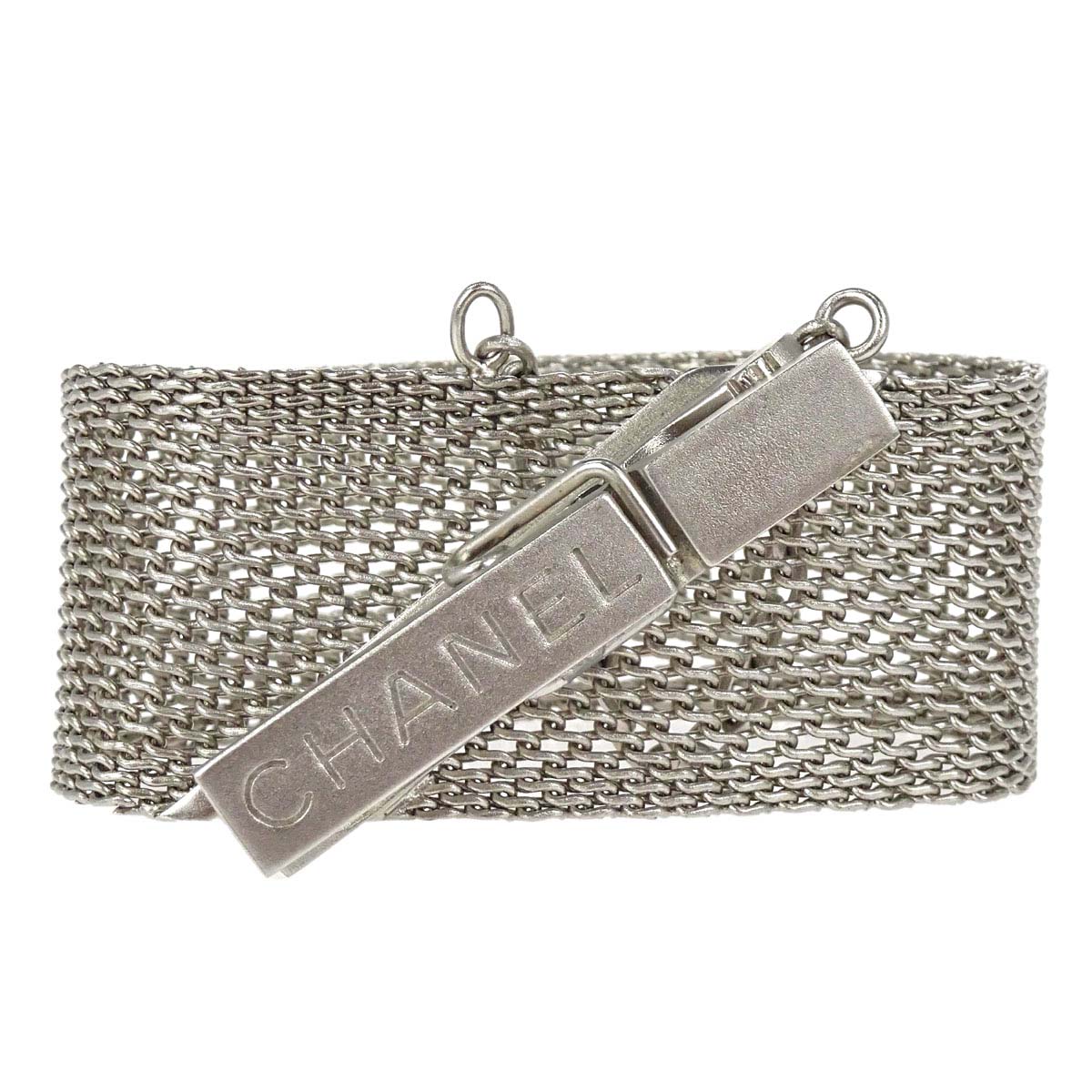 Chanel Clips Bracelet Silver 98A