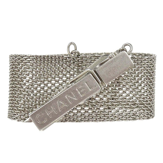 Chanel Clips Bracelet Silver 98A