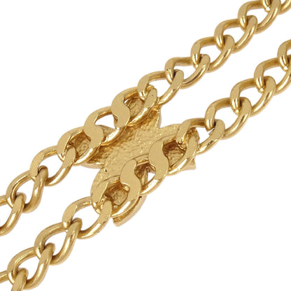 Chanel Necklace Flower Gold Black 02S