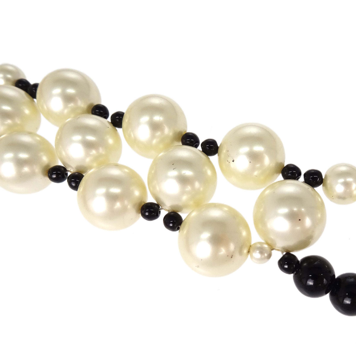 Chanel Costume Pearl Necklace Rhinestone 03C