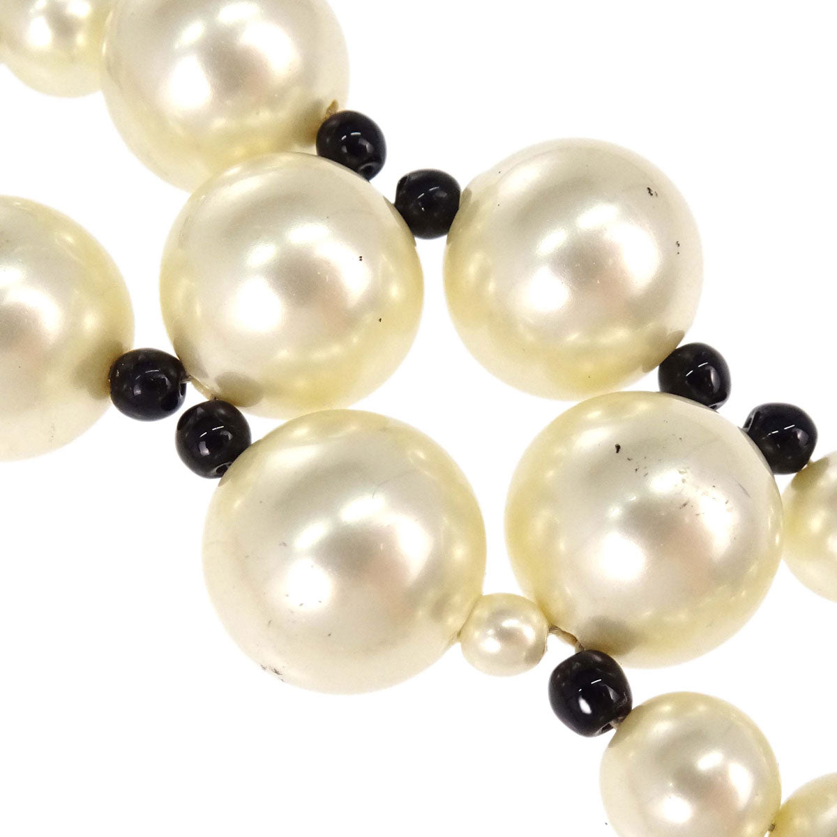Chanel Costume Pearl Necklace Rhinestone 03C