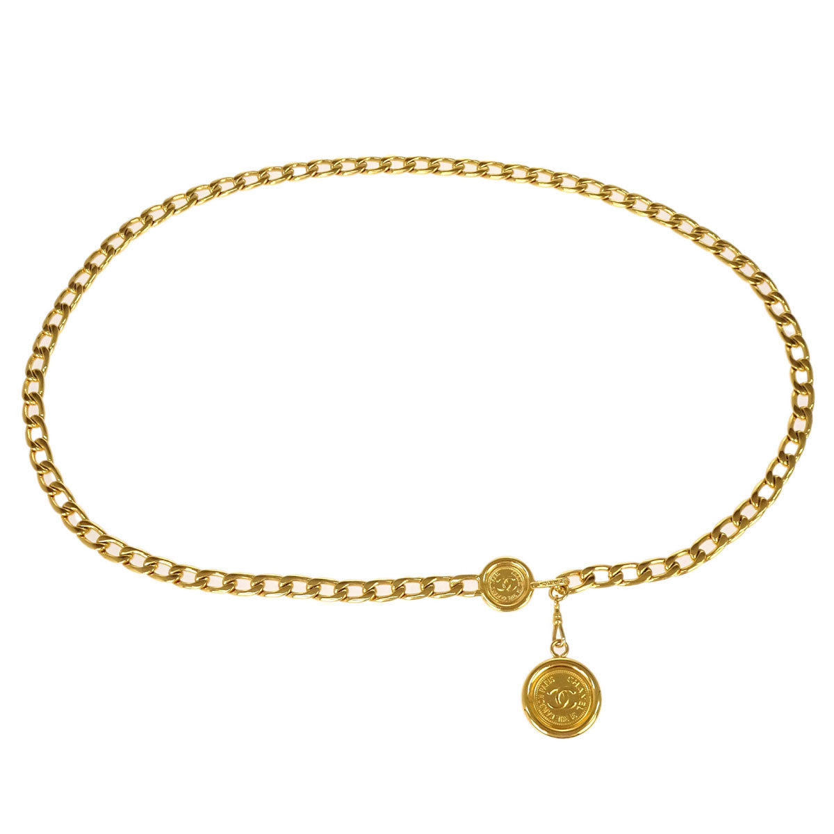 Chanel Medallion Chain Belt 94P Small Good